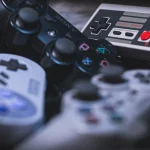 a collection of retro controllers